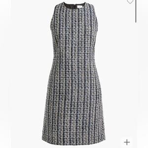 J Crew Tweed Sleeveless Shift Dress Size 6 NWT